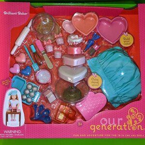 Our Generation Brilliant Baker Playset for 18" Dolls (New in Box)